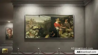 Art Museum Photo Gallery 02 Video Displays template preview