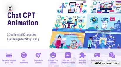 Artificial Intelligence ChatGPT AI Chatbot Openers template preview