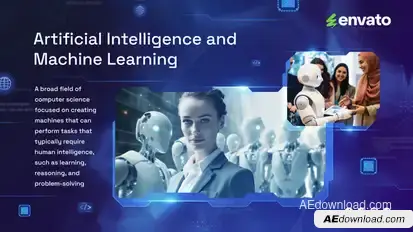 Artificial Intelligence Technologies Video Displays template preview
