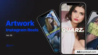 Artwork Instagram Reels Vol. 02 Video Displays template preview