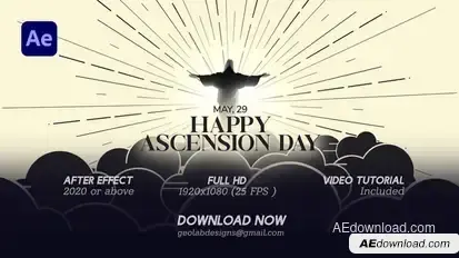 Ascension Day Elements template preview