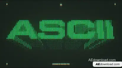 ASCII Typography Titles template preview