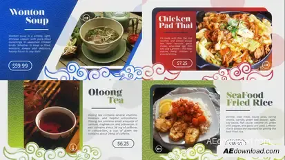 Asian Food Menu l Food Slideshow Product Promo template preview
