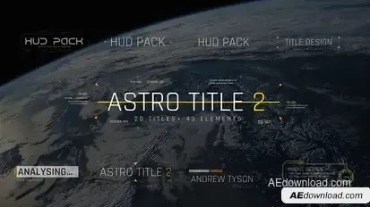 Astro Title 2 Titles template preview