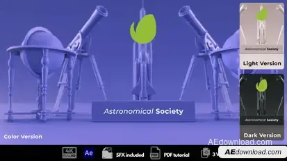Astronomical Intro Logo Stings template preview