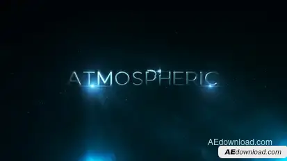 Atmospheric Particles Titles Titles template preview