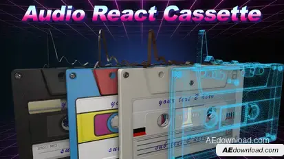 Audio React Cassette Elements template preview