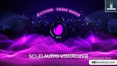 Audio React Spectrum Music Visualizer Product Promo template preview