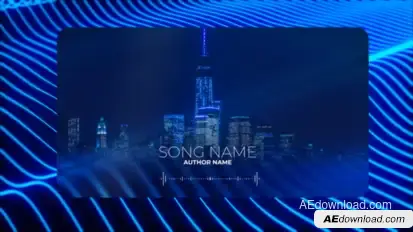 Audio Spectrum Music Visualizer Elements template preview
