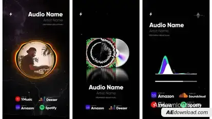 Audio Spectrum Visualization Pack Product Promo template preview