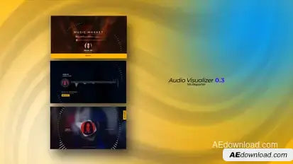 Audio Visualizer 0.3 Video Displays template preview