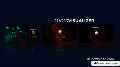 Audio Visualizer 0.5 Video Displays template preview