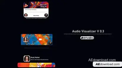 Audio Visualizer 0.6 Video Displays template preview