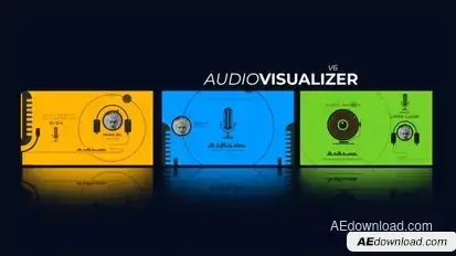 Audio Visualizer 0.7 Video Displays template preview