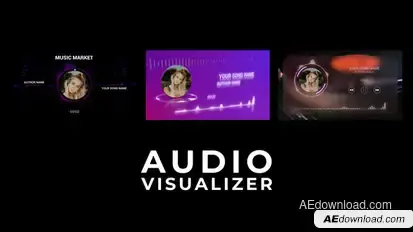 Audio Visualizer broadcast-packages template preview