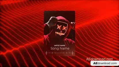 Audio Visualizer Elements template preview