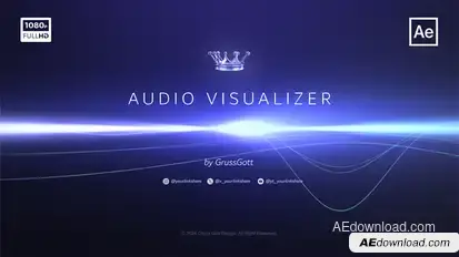 Audio Visualizer Elements template preview