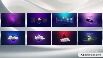 Audio Visualizer Elements template preview