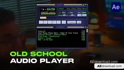 Audio Visualizer | Old School Player Elements template preview
