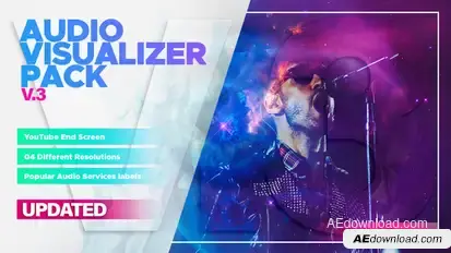 Audio visualizer pack Product Promo template preview