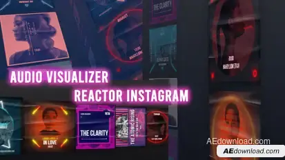 Audio Visualizer Reactor Instagram Product Promo template preview