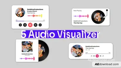 Audio Visualizer Template broadcast-packages template preview
