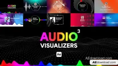 Audio Visualizers Pack 3 Openers template preview