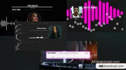 AudioVisualizationPodcast Openers template preview