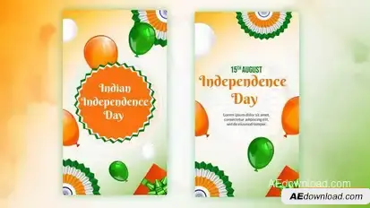 Videohive August 15th Indian Independence Day Wishes Instagram Story Video Displays template preview