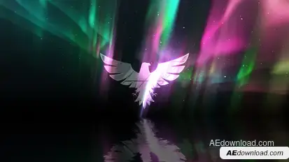 Aurora Lights Logo Logo Stings template preview