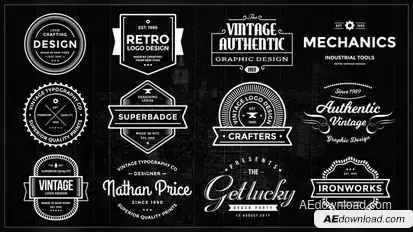 Authentic Vintage Titles Titles template preview