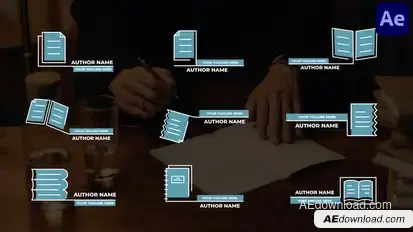 Author Titles | After Effect Titles template preview