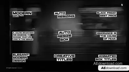Auto-Resize Titles | After Effects Titles template preview