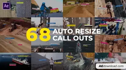 Auto Resizing Call-Outs Infographics template preview
