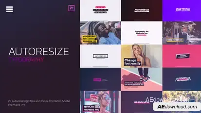Auto Resizing Titles Titles template preview