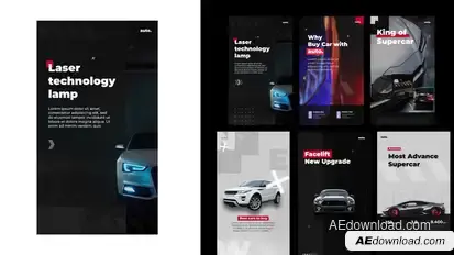 Auto stories instagram Product Promo template preview