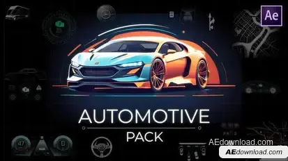 Automotive Pack Infographics template preview