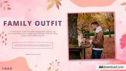 Videohive Autumn Family Fashion Slideshow Video Displays template preview
