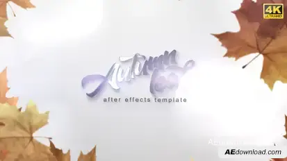 Autumn Leaf Reveal Logo Stings template preview