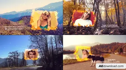 Autumn Nature Cinematic Trailer Video Displays template preview
