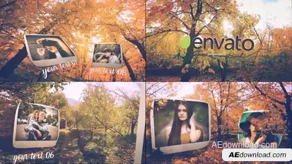 Autumn Slide Video Displays template preview