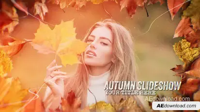 Autumn Slideshow Video Displays template preview