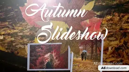Autumn Slideshow Memories Openers template preview