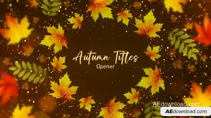 Autumn Titles Titles template preview