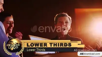 Award Lower Third Award Transition Logo Elements template preview