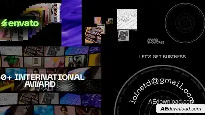 Award Showcase After Effects Video Displays template preview