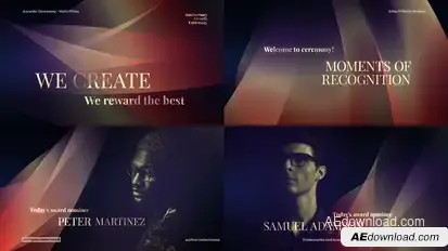 Awards Ceremony - Main Titles Video Displays template preview