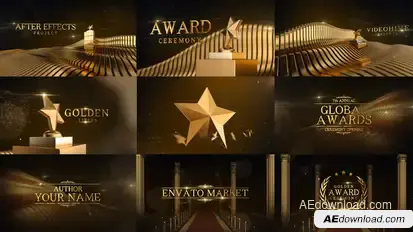 Awards Ceremony | Golden Titles Elements template preview