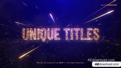 Awards Gold Particles Titles Titles template preview
