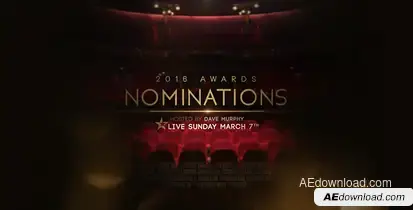 Awards Nominations Promo Openers template preview